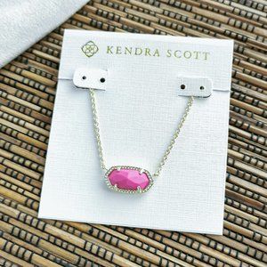 Kendra Scott Elisa Gold Magenta Pendant Necklace
